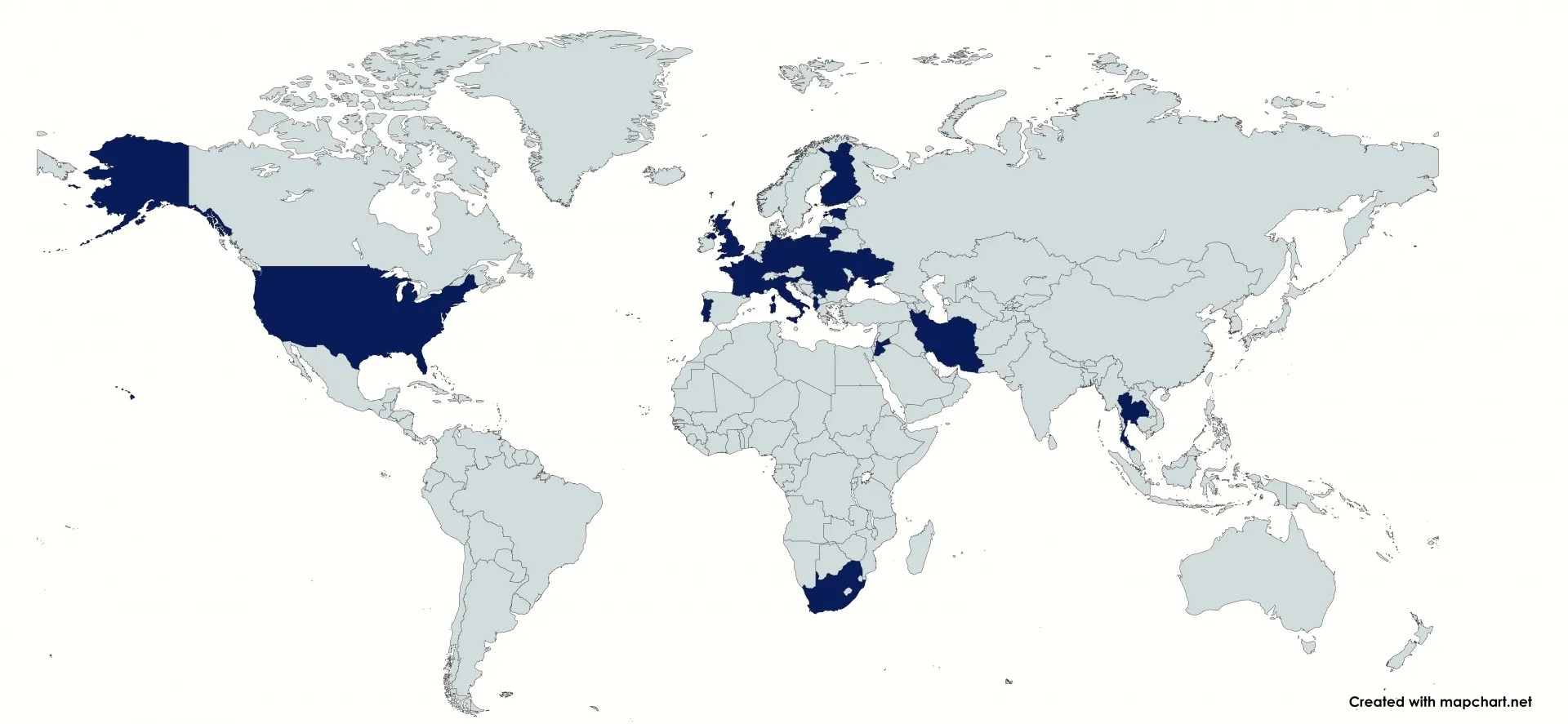 Kautz Conference participants - world map